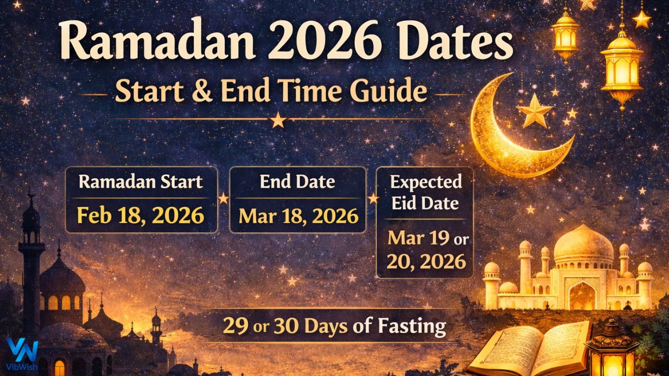 Ramadan 2026 Dates, Start & End Time Calendar Guide